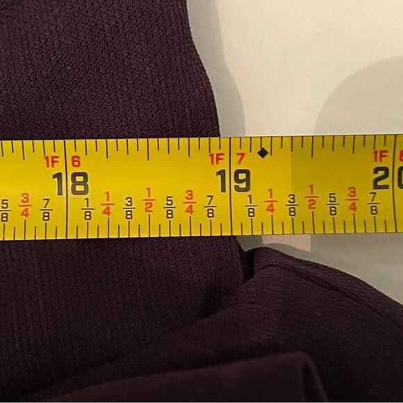 Talbots Eggplant Career Academia Minimalist Shift Dress NWOT Size 10 - Picture 11 of 14